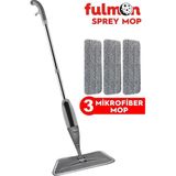 Gri Mikrofiber Sprey Mop Seti, Pratik ve Temizliğe Uygun Çok Amaçlı Temizlik Seti - Mercan - Seçenek 1
