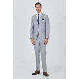 Gri Mono Yaka 6 Drop Comfort Fit Tam Astar Esnek Takım Elbise 1001250161