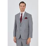 Gri Mono Yaka Esnek 4 Drop Comfort Fit Classic Takım Elbise 1001250159 - 52