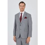 Gri Mono Yaka Esnek 4 Drop Comfort Fit Classic Takım Elbise 1001250159