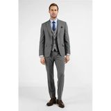 Gri Mono Yaka Yelekli 6 Drop Slim Fit Tam Astar Esnek Takım Elbise 1001255175