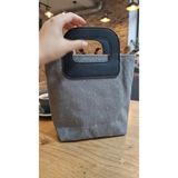 Gri Mumlu Kanvas Kadın Omuz Çantası,mumlu Kanvas Çanta,mary S Bag Gri Çanta,gri Kanvas Çanta