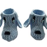 Gri Örgü Amigurumi Organik Panduf Ev Botu