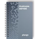 Gri Örgü Günlük Planlayıcı Defter - Daily Planner - Ders Çalışma Planlayıcı Defteri - Planlama Defte