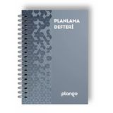 Gri Örgü Günlük Planlayıcı Defter - Ders Çalışma Planlayıcı Defteri - Planlama Defteri
