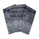 Gri Renk 35X45 Cepli 500 Adet Su Geçirmez ve Dayanıklı Kargo Poşeti Cac Plastik