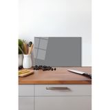 Gri Renk Cam Kesme Tahtası, Silikon Ayaklı, Isıya Kırılmaya Dayanıklı, Sunum Kesim Tablası - 30 x 45 cm