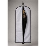 Gri Renk Siyah Biyeli Çift Kulplu Nonwoven Abiye Elbise Kılıfı 10’lu Set – 160X60 Cm, Kalın Diş Fermuarlı - Gri - Siyah - 10 Adet - 160 x 60