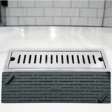 Gri Renk Uzun Model Kötü Koku Önleyici Silikon Mat Banyo Mutfak Lavabo Balkon Gider Tıpası Kap