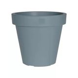 Gri Renkli 40 Cm Çapında Yuvarlak Plastik Saksı