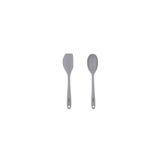 Gri Renkli Silikon Büyük Kaşık Ve Spatula Seti