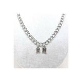 Gri Rm Rap Monster Yazılı Harfli Bts Army 45cm Zincirli Kolye