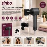 GRİ SAÇ KURUTMA MAKİNESİ 110.000 RPM SESSİZ ÇALIŞMA - 3 HIZ - SICAKLIK AYAR SHD-1755 (5264)