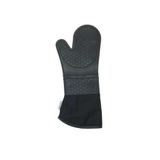 Gri Silikon Yanmaz Yapışmaz Isı Yalıtımlı Mutfak Fırın Eldiveni, Döküm Tencere Sahan Tutacağı, 35 Cm