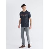 Gri Slim Fit Gabardin Erkek Chino Pantolon