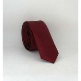 Gri Slim Fit (ince) Düz Renk Mendilli Saten Kravat - SS-04 SS-04-GF