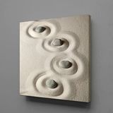 Gri Spa Taşlar Temalı Kanvas Tablo 120x120cm