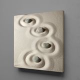 Gri Spa Taşlar Temalı Kanvas Tablo 90x90cm