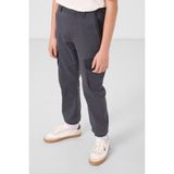Gri Standart Fit Dokuma Hafif Esnek Chino Erkek Çocuk Pantolon - 11271 - 7 - 8 Yaş