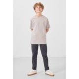 Gri Standart Fit Dokuma Hafif Esnek Chino Erkek Çocuk Pantolon - 11272 - 14 - 15 Yaş