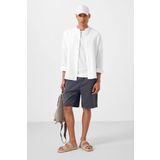 Gri Standart Fit Dokuma Hafif Esnek Chino Erkek Şort - 81291