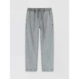Gri Straight Fit Erkek Jean Pantolon