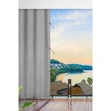 Gri Su Geçirmez Kornişli Bağcıklı Balkon Perdesi Branda Enxboy - 200 x 260 cm