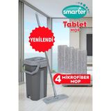 Gri Tablet Mop ve Yedekli Temizlik Seti, Pratik ve Güçlü Temizlik Çözümü - Altın - Seçenek 1