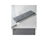 Gri Uzun Silikon Kötü Koku Önleyici Mat Gider Kapağı Tıpası Banyo, Mutfak Ve Balkon Lavabo Gider 37x11 Cm