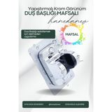 Gri Yapışkanlı Duş Başlığı Askısı, Pratik ve Deliksiz Montaj ile Kolay Kullanım - Seçenek 1