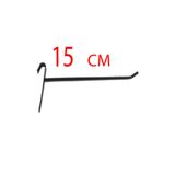 GRİDEKOR 50 Adet, 15 Cm, Siyah Boyalı Tel Pano Kancası, Raf Kancası, Pano Teli, Raf Teli, Askılık Teli