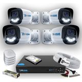 Grifin Soft 4 Kameralı Dış Kamera Set 250 GB 5 Mp Ahd 2k Net Gece Renkli Görüşlü Güvenlik Kamerası Sistemi