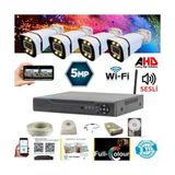 Grifin Soft 4 Kameralı Wıfı Özellikli 5mp Işıklı Gece Renkli Sesli 320 GB HDD Dahil Ahd Güvenlik Seti- ST-54320WS