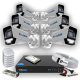 Grifin Soft 6 Kameralı Süper Dış Kamera Set 250 GB 5 Mp Ahd 2k Net Gece Renkli Görüşlü Güvenlik Kamerası Sistemi