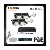 Grifin Soft Besta 5 Mp 1440P 4 Kameralı Ip Poe Güvenlik Seti KD-2544