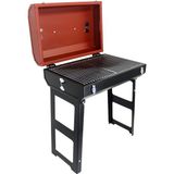 Grillmate Cookout Kırmızı Mangal Sac Malzeme ile Uzun Ayaklı Katlanabilir 56 cm Boyut