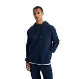 GRIMELANGE ALESSIO Erkek%100 Pamuk Kapüşonlu Kordon Detaylı Oversize Fit Sweatshirt Bej