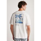 GRIMELANGE Arnaldo Erkek Regular Beyaz T-shirt