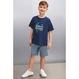 Grimelange BAIRD Erkek Lacivert T-Shirt - 4 - 5 Yaş