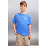 GRIMELANGE BALFOUR Erkek Saks Mavi T-Shirt