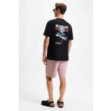 GRIMELANGE BELLO Erkek %100 Organik Pamuk Bisiklet Yaka Kısa Kol Siyah T-Shirt