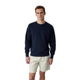 GRIMELANGE BONELL Erkek %100 Pamuk Relaxed Bisiklet Yaka Uzun Kollu Lacivert Sweatshirt