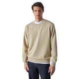 GRIMELANGE BONELL Erkek %100 Pamuk Relaxed Bisiklet Yaka Uzun Kollu Vizon Sweatshirt