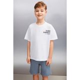 Grimelange Clement Erkek Beyaz T-Shirt - 7 - 8 Yaş