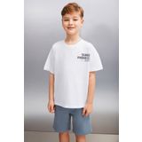 GRIMELANGE Clement Erkek Beyaz T-Shirt