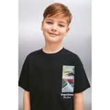 Grimelange Darrow Erkek Siyah T-Shirt - 7 - 8 Yaş