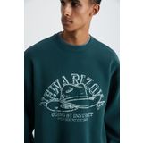 GRIMELANGE HAT Erkek Yumuşacık Yeşil Sweatshirt