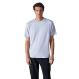 Grimelange Hison Erkek Relaxed Bisiklet Yaka Kısa Kollu Lila T-Shirt, XL