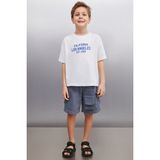 Grimelange INIGO Erkek Beyaz T-Shirt - 4 - 5 Yaş