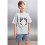 GRIMELANGE INNES Erkek Gri T-Shirt